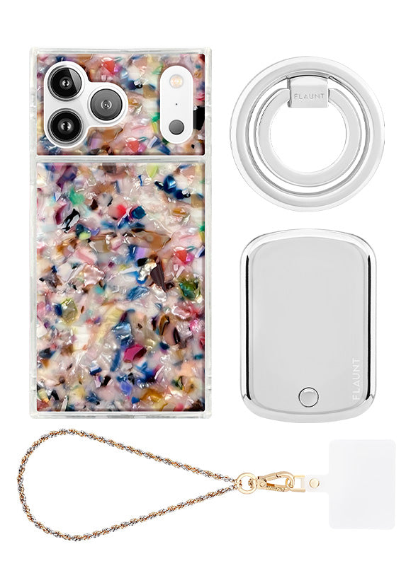 Rainbow Confetti Tortoise Shell Bundle Set