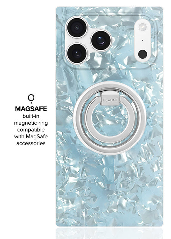 SQUARE® Icy Blue Pearl iPhone Case
