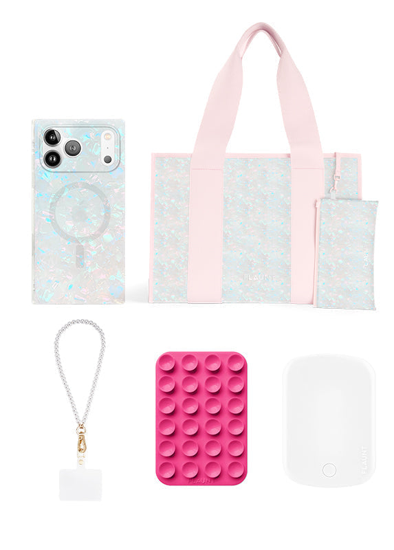 Pink Opal Everyday Tote Bag Bundle Set