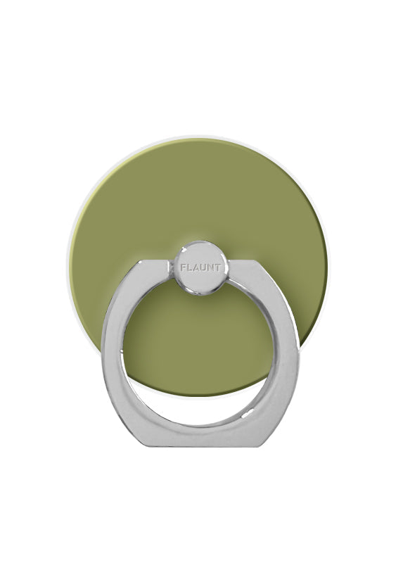 Olive Green Adhesive Phone Ring Stand