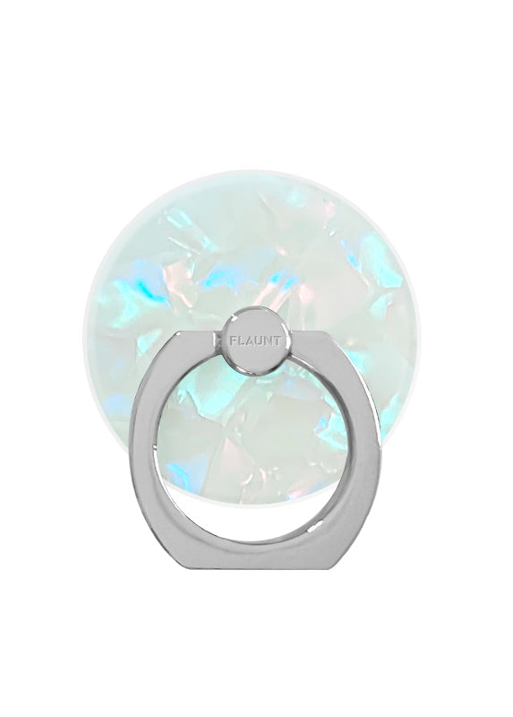 Opal Shell Adhesive Phone Ring Stand