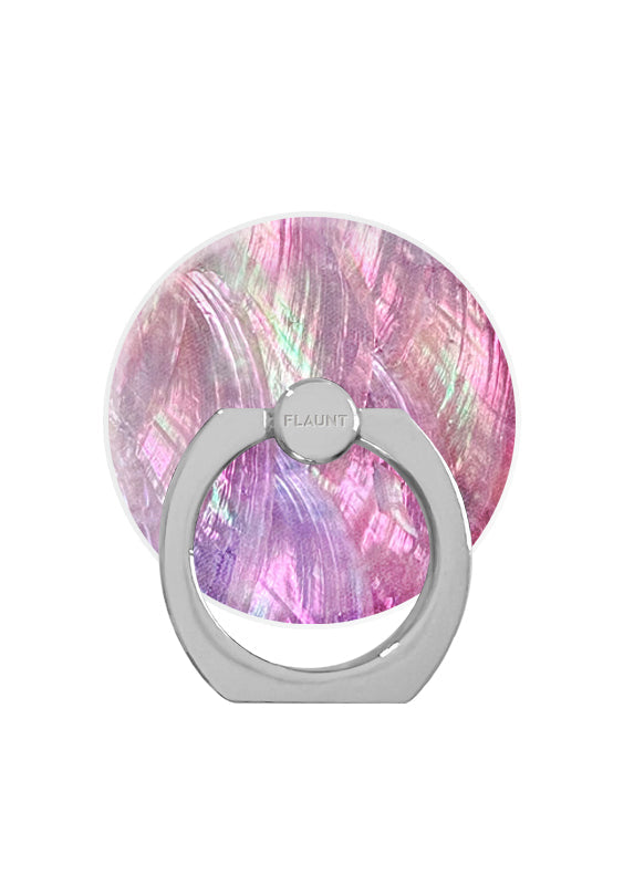 Pink Mother of Pearl Adhesive Phone Ring Stand