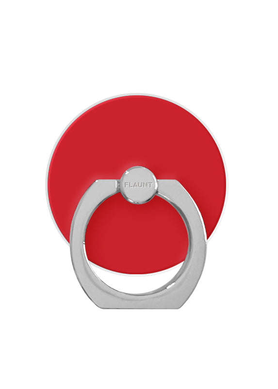 Red Adhesive Phone Ring Stand