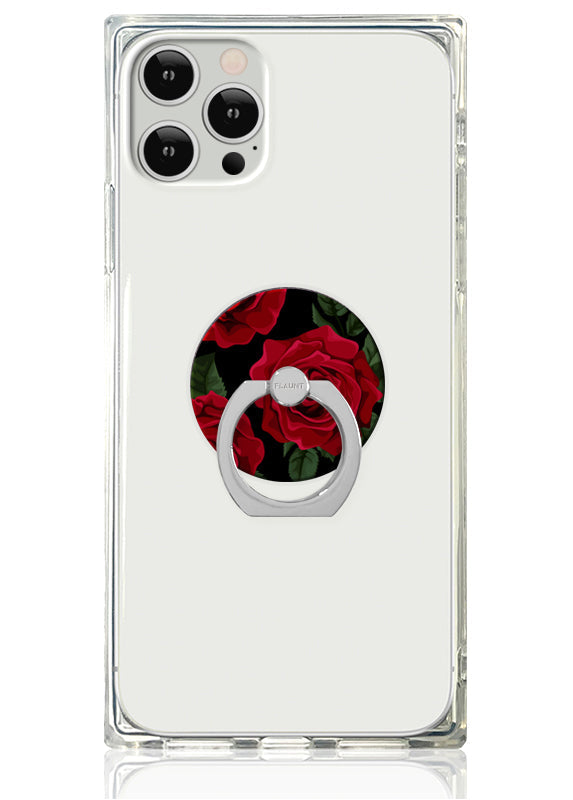 Rose Print Adhesive Phone Ring Stand