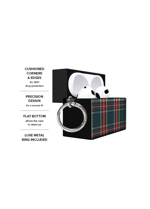 SQUARE® Green Plaid AirPods Case