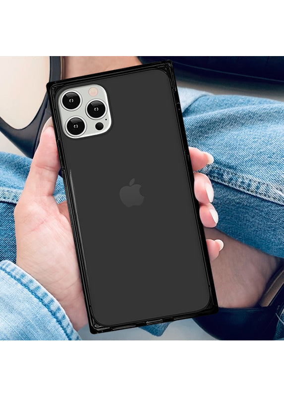 SQUARE® Clear Black iPhone Case