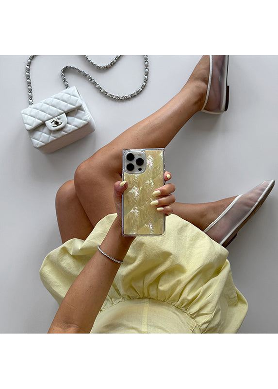 SQUARE® Butter Yellow Mother of Pearl iPhone Case