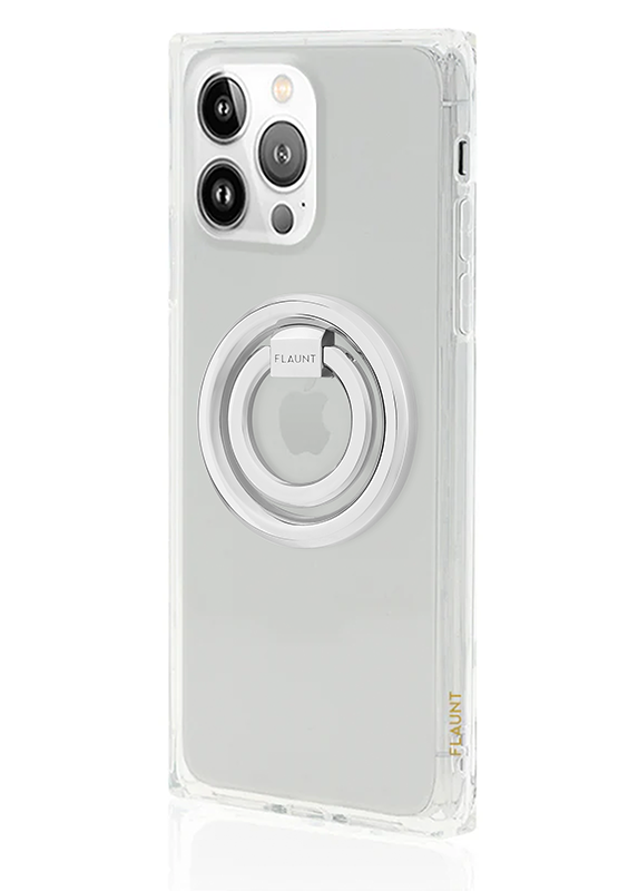 Silver Premium Metallic MagSafe Phone Ring Stand (Works with MagSafe Cases Only)