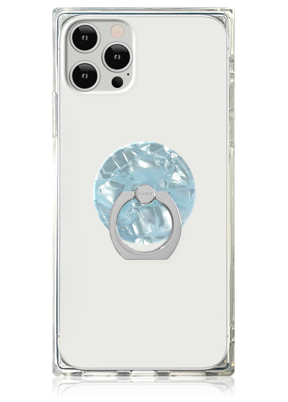 Icy Blue Pearl Adhesive Phone Ring Stand