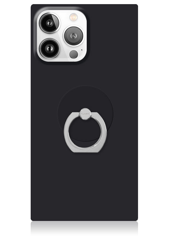 Matte Black Adhesive Phone Ring Stand