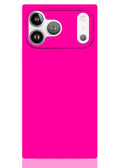 SQUARE® Neon Pink iPhone Case