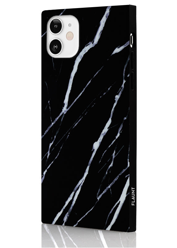 SQUARE® Black Marble iPhone Case