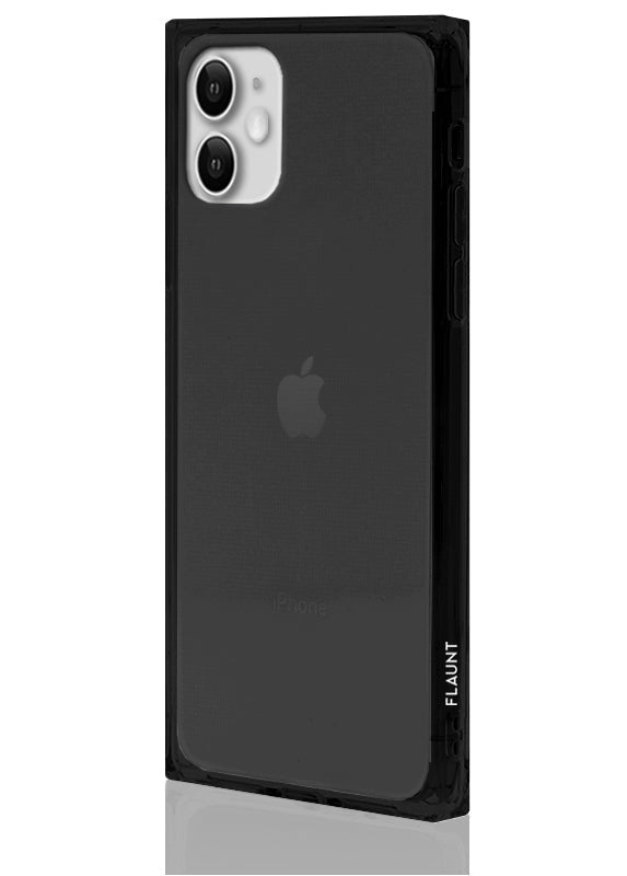 SQUARE® Clear Black iPhone Case