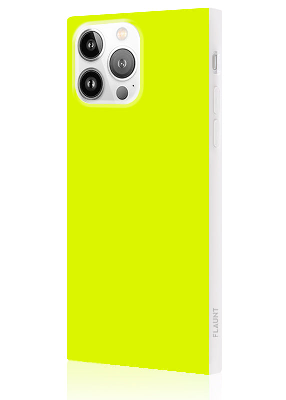SQUARE® Neon Yellow iPhone Case