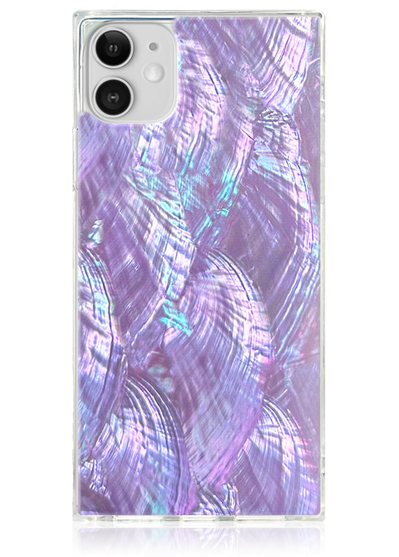 SQUARE® Violet Mother of Pearl iPhone Case