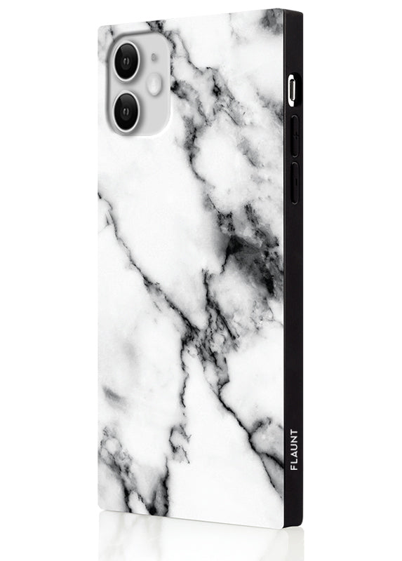 SQUARE® White Marble iPhone Case