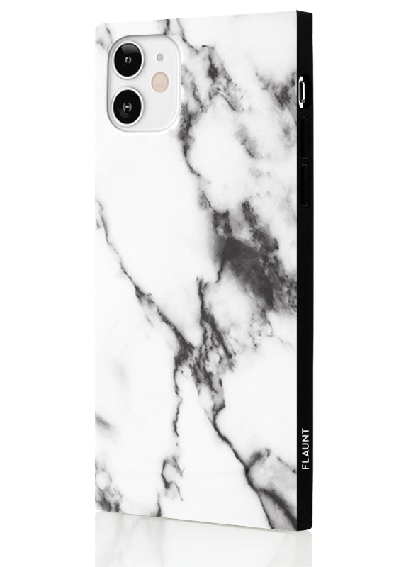 SQUARE® White Marble iPhone Case