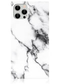 SQUARE® White Marble iPhone Case