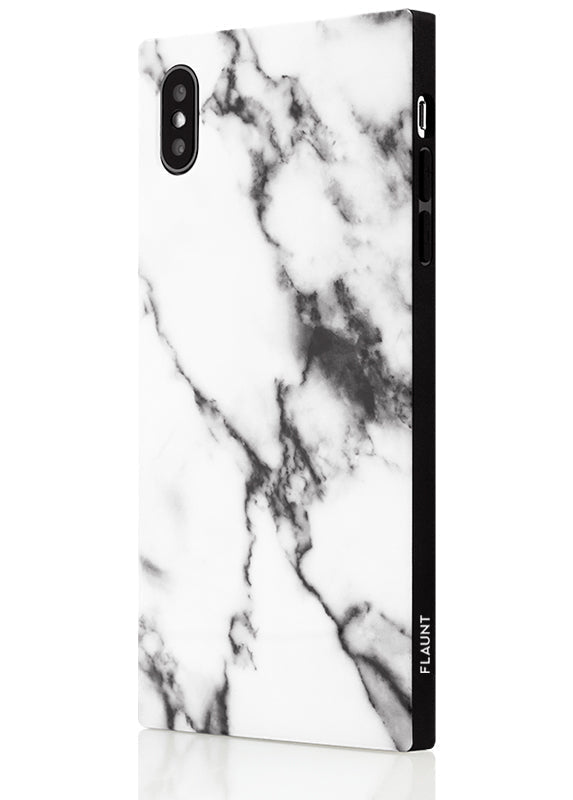SQUARE® White Marble iPhone Case