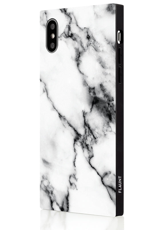 SQUARE® White Marble iPhone Case