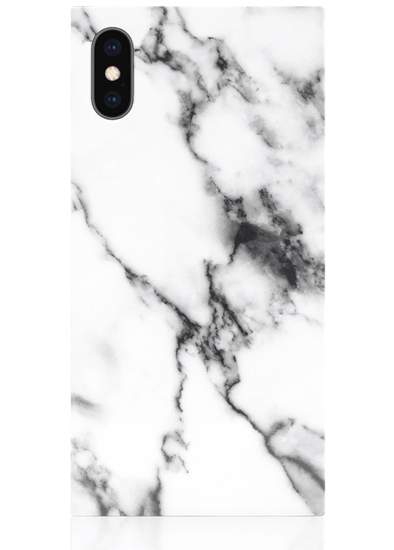 SQUARE® White Marble iPhone Case