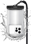 Silver Metallic Waterproof Phone Pouch