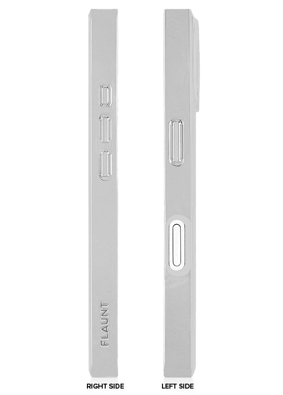 Elite Collection - SQUARE® Chromed Silver Faux Croc iPhone Case