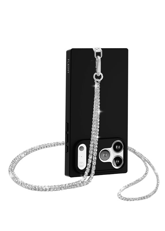 Faux Diamond Tennis Phone Crossbody