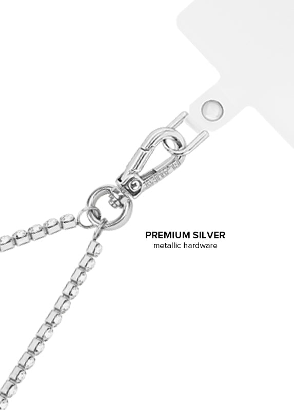 Faux Diamond Tennis Phone Crossbody