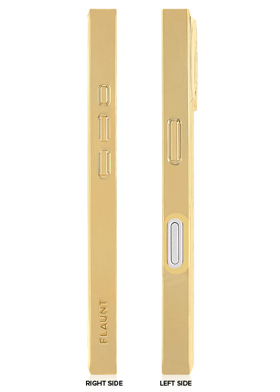 Elite Collection - SQUARE® Gilded Crystal Clear Gold iPhone Case